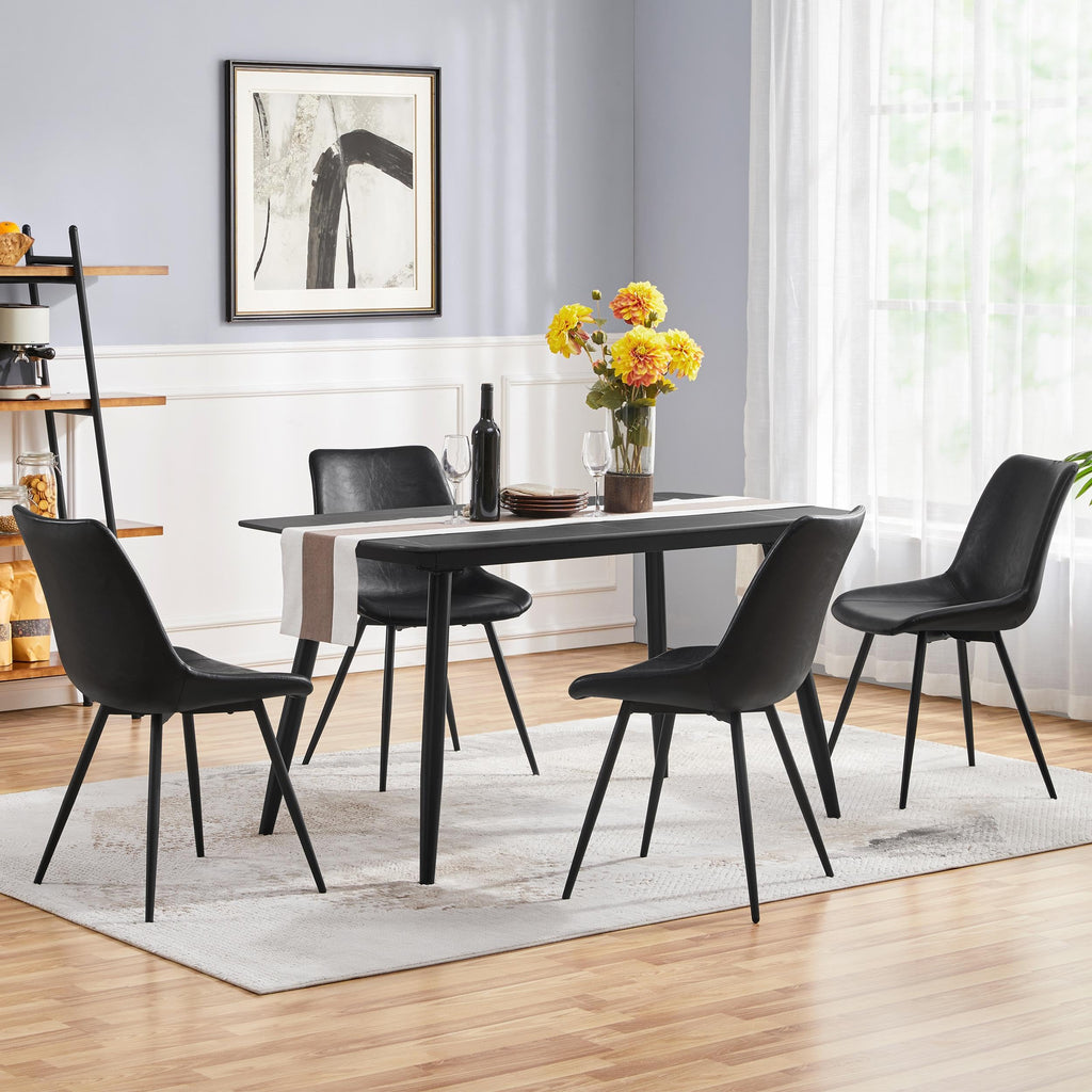 Black Dining Chairs Set of 6 P816266