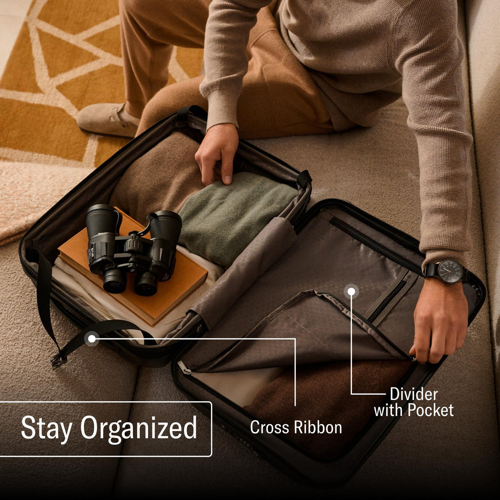 Hardside Carry-On Luggage with Spinner Wheels Y779