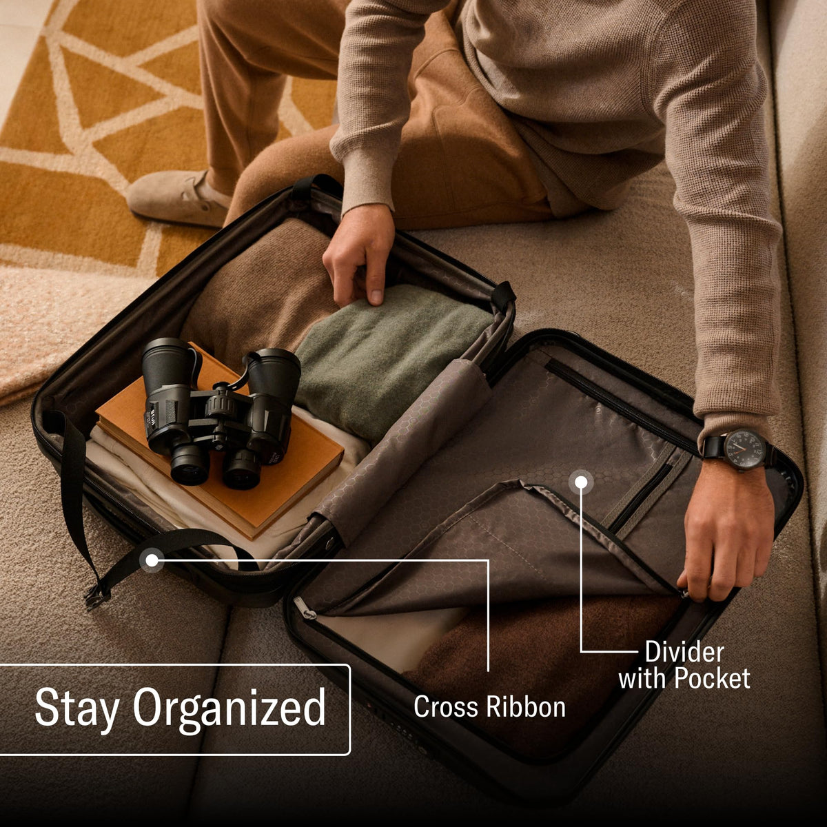 Hardside Carry-On Luggage with Spinner Wheels Y779