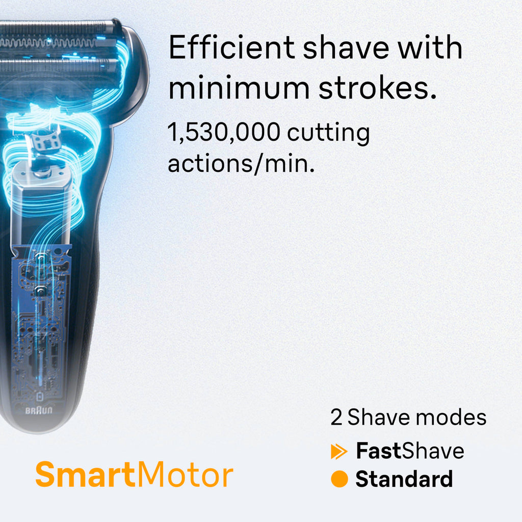 Black Wet & Dry Electric Shaver with Trimmer H945365