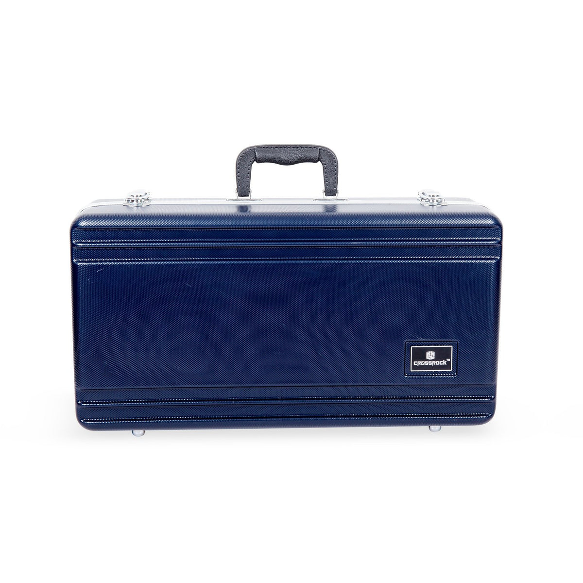 Textured Blue Velvet Interior Trumpet Case X37437