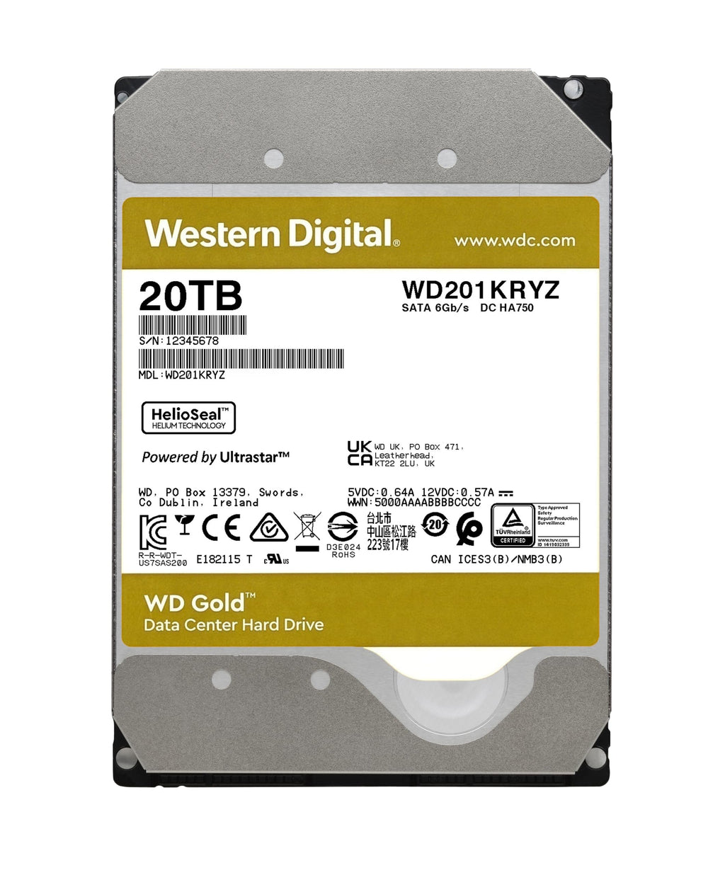 4TB 7200 RPM SATA 6 Gb/s 256 MB Cache 3.5" Internal Hard Drive D5081
