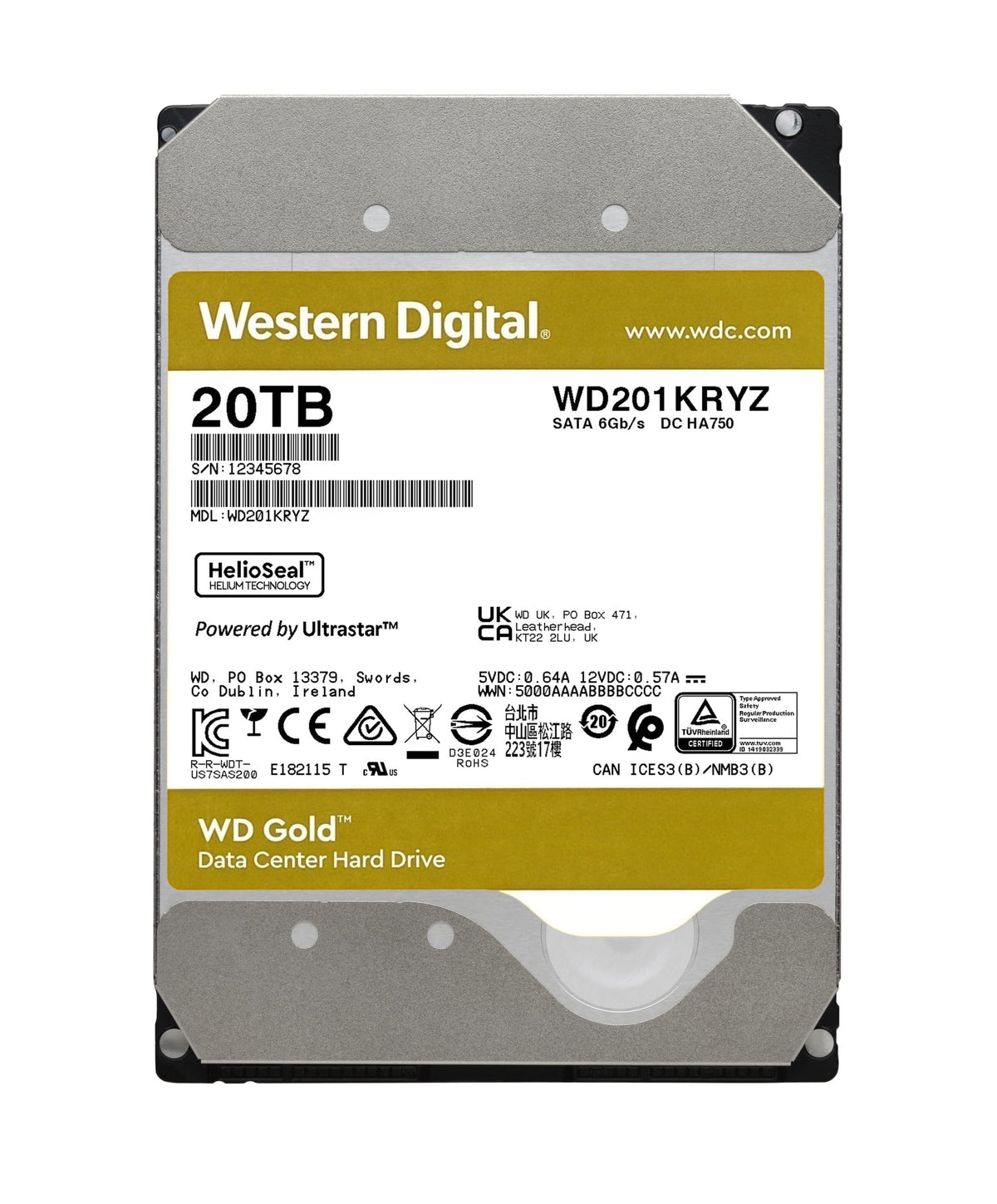 4TB 7200 RPM SATA 6 Gb/s 256 MB Cache 3.5" Internal Hard Drive D5081
