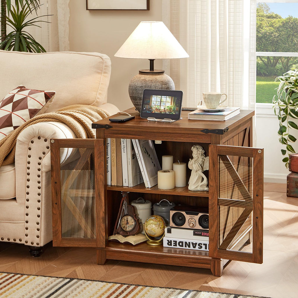 End Table Set 2 with Charger T7410