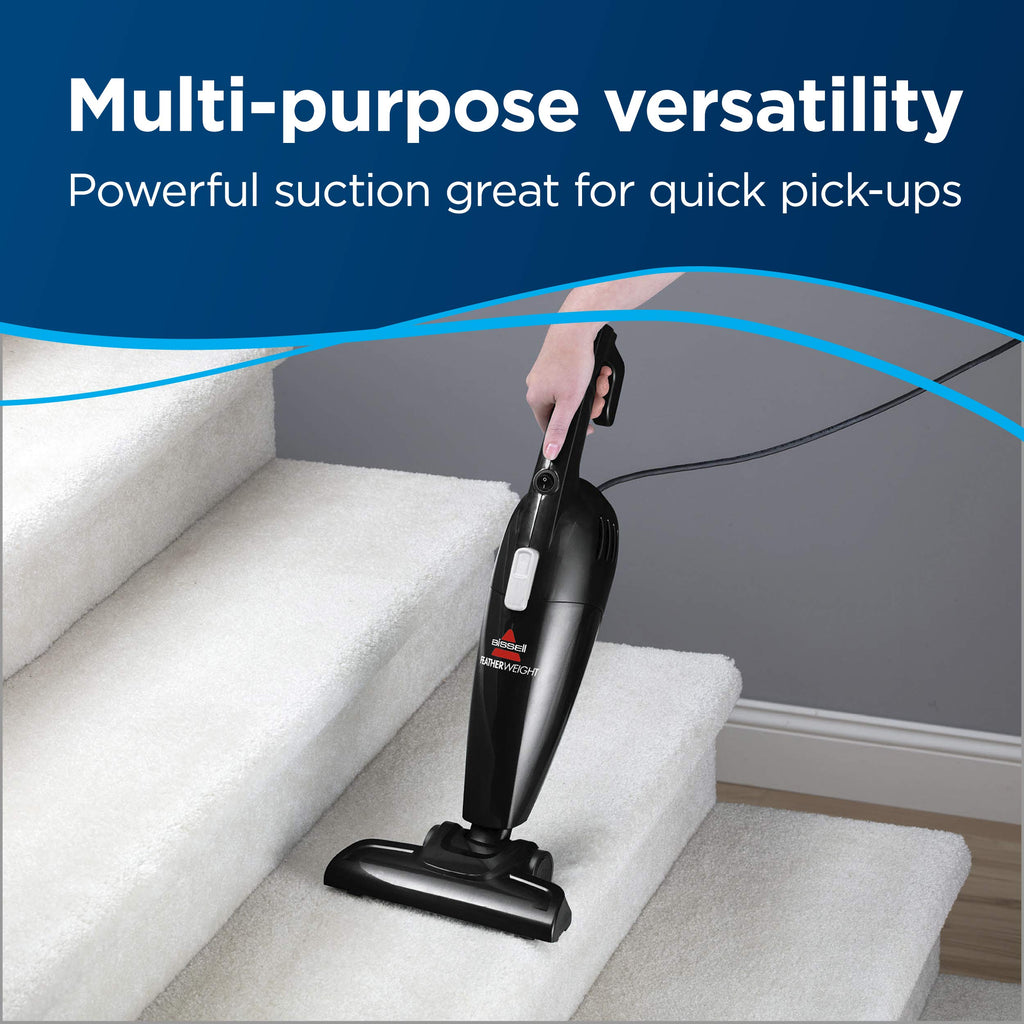 Bagged Lightweight Upright Vacuum Cleaner & Bagless Stick Vacuum with Crevice Tool X816826