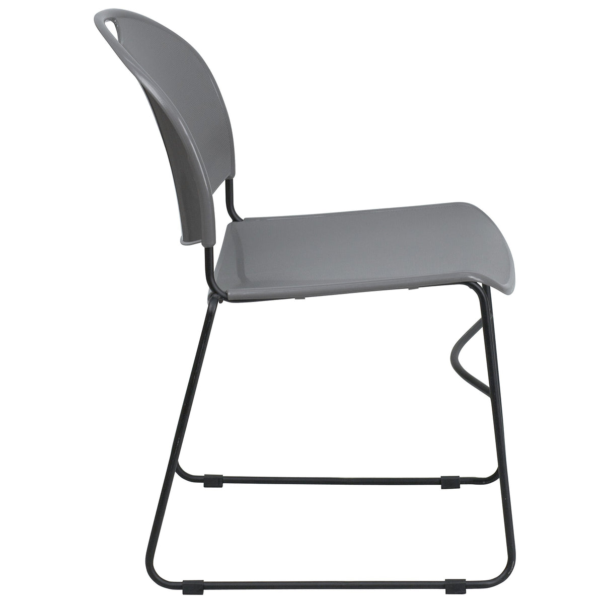 Gray 4 Pack Stack Chair with Black Frame N123