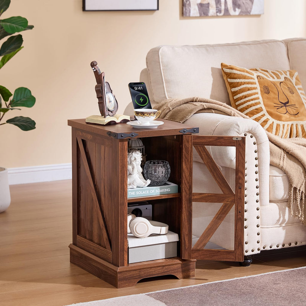 End Table Set 2 with Charger T7410