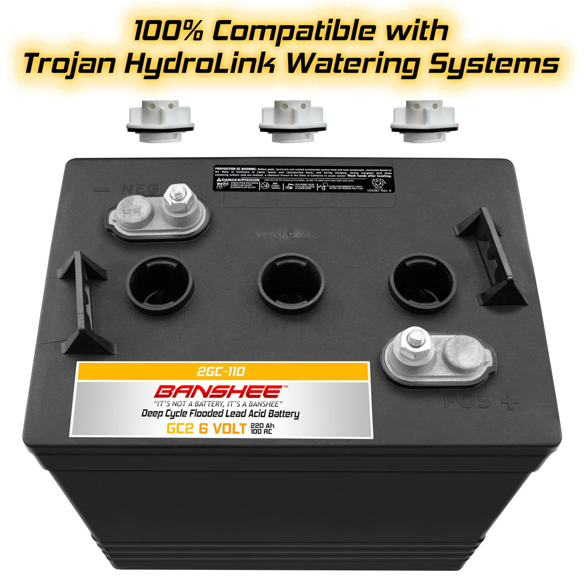 220Ah Deep Cycle Golf Cart Batteries 4-Pack G911