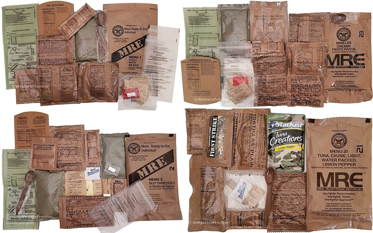 Case of 12 Military MREs B-Menu X372