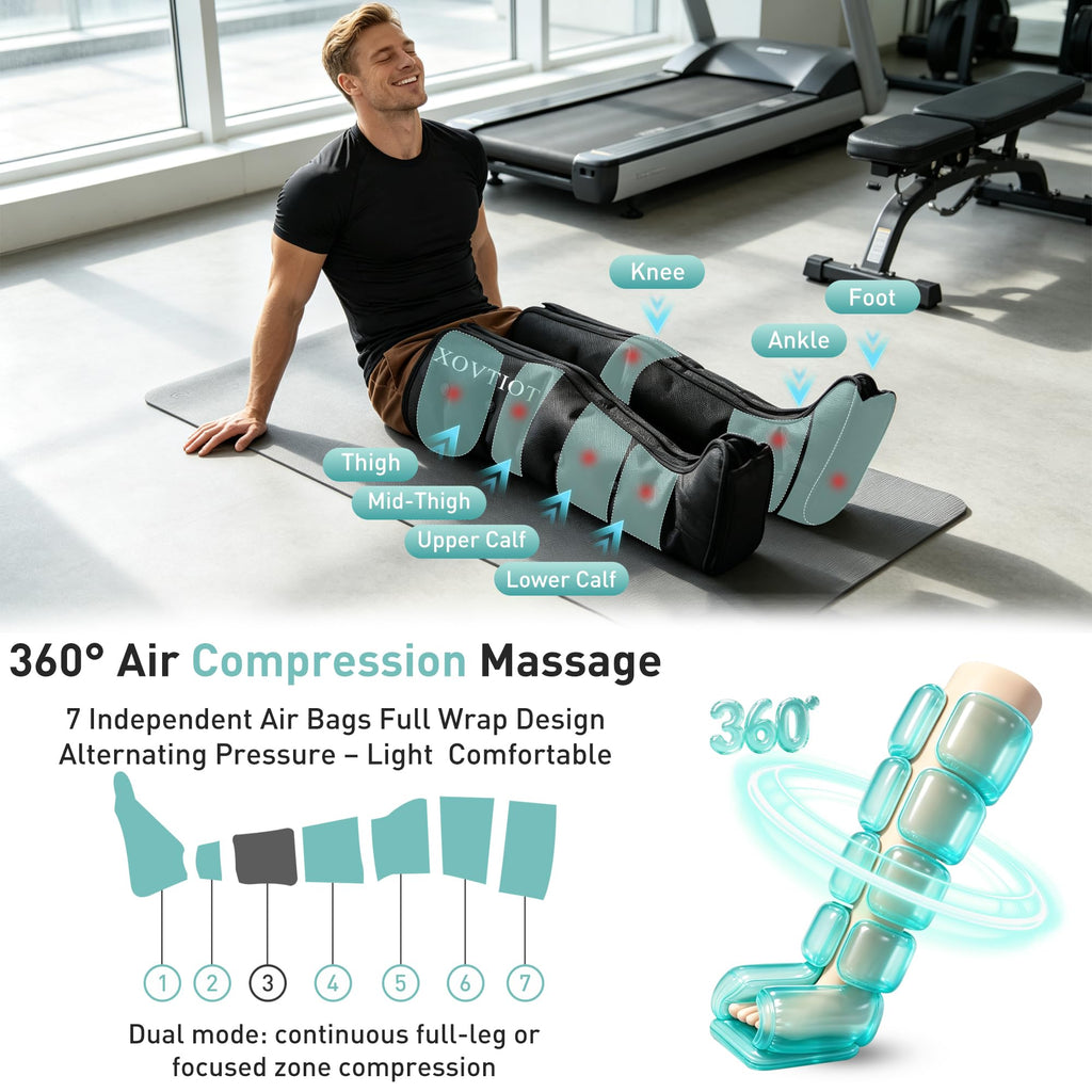 Air Compression Leg Massager with 6 Modes 3 Pressure Levels L179597