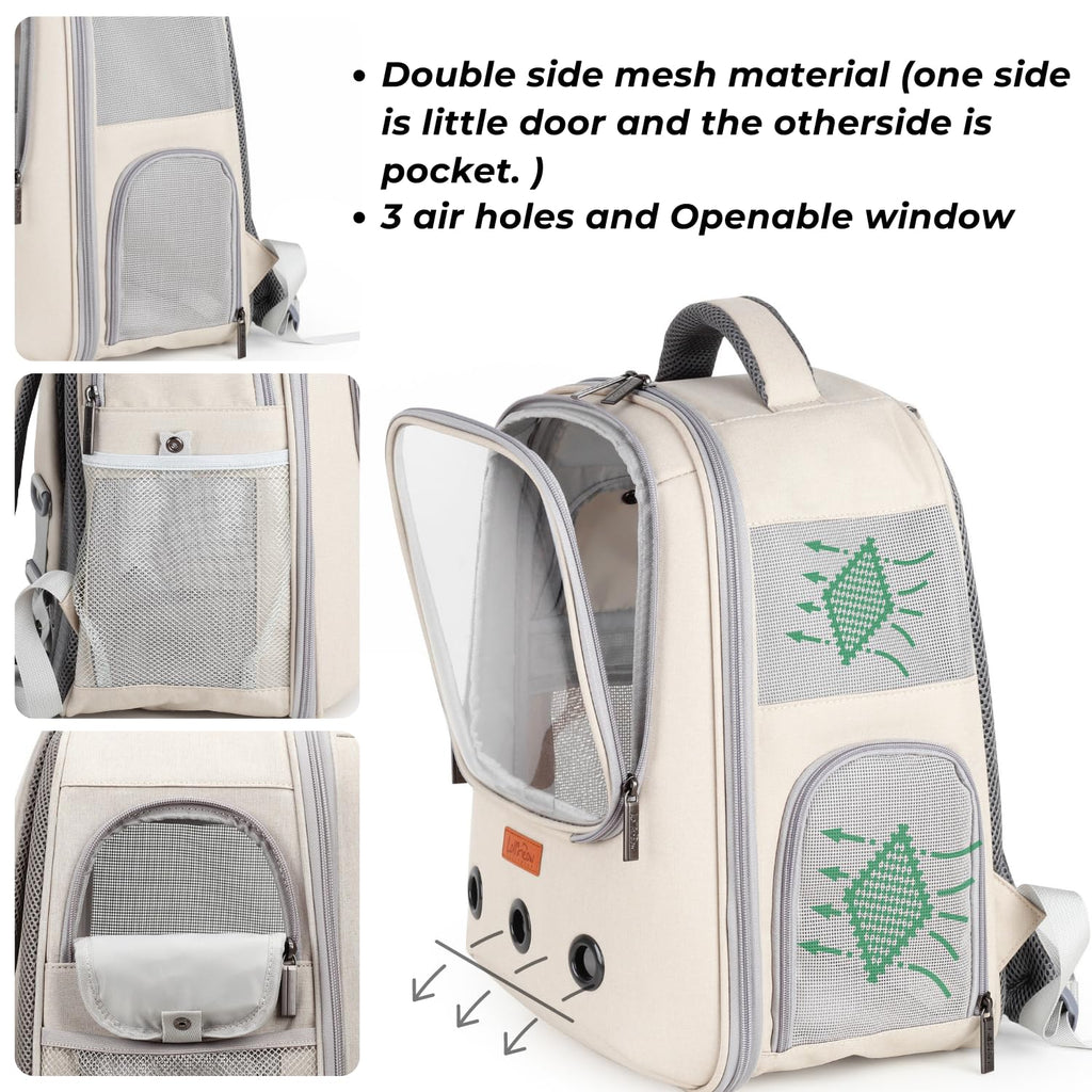 Pet Carrier Backpack, Airline-Approved (Beige) Z305