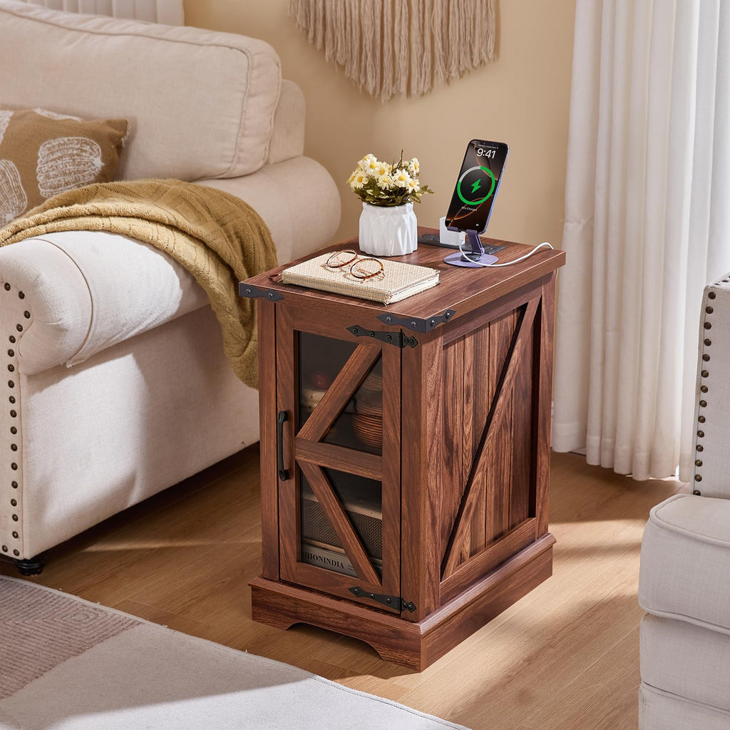 End Table Set 2 with Charger T7410