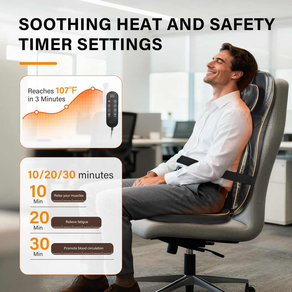 Shiatsu Neck and Back Massager with Heat I344