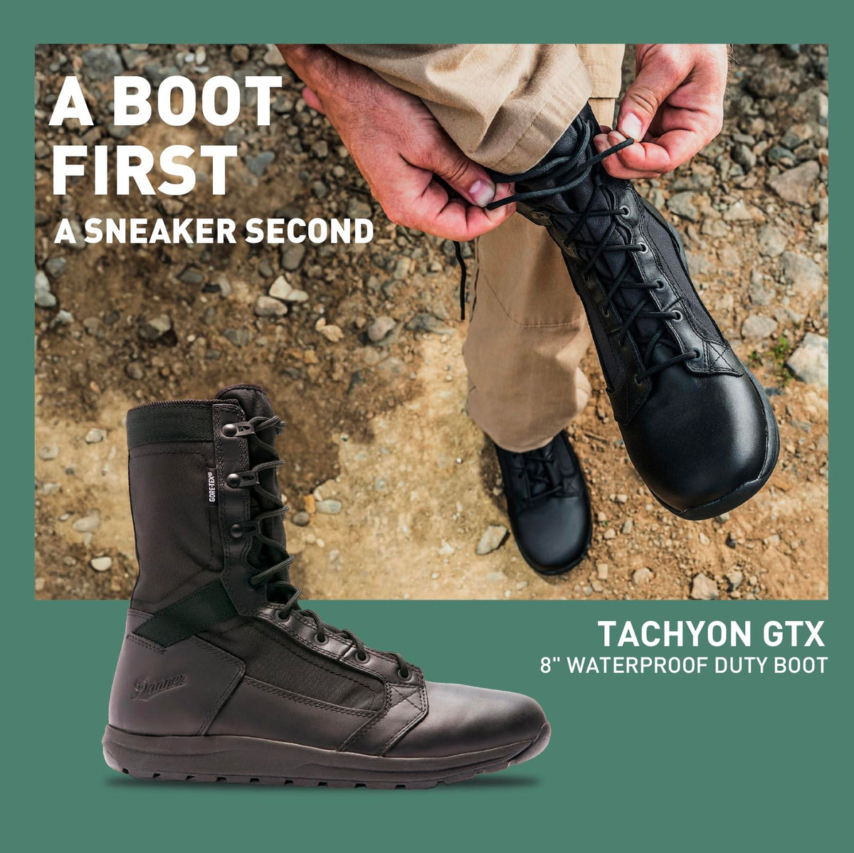 Black Waterproof Tactical Boots G324