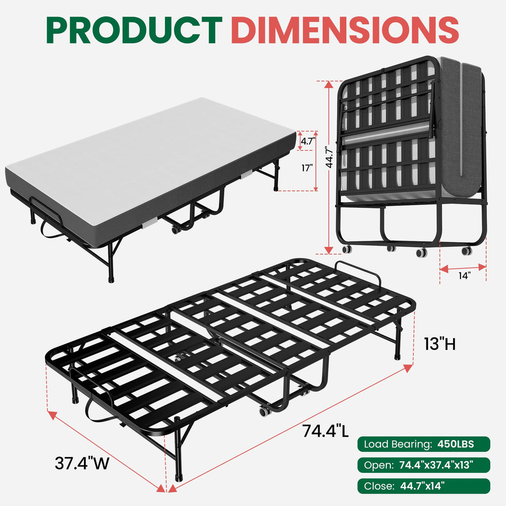 75"x38" Folding Bed U170