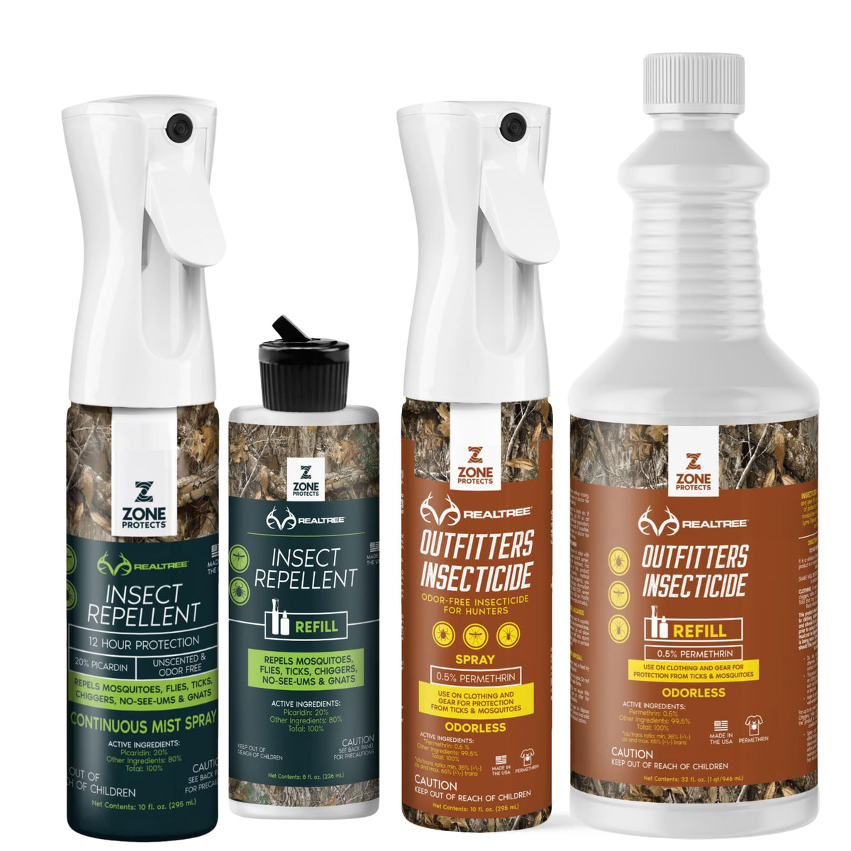 Picaridin and Permethrin Insect Repellent with Refill S5757