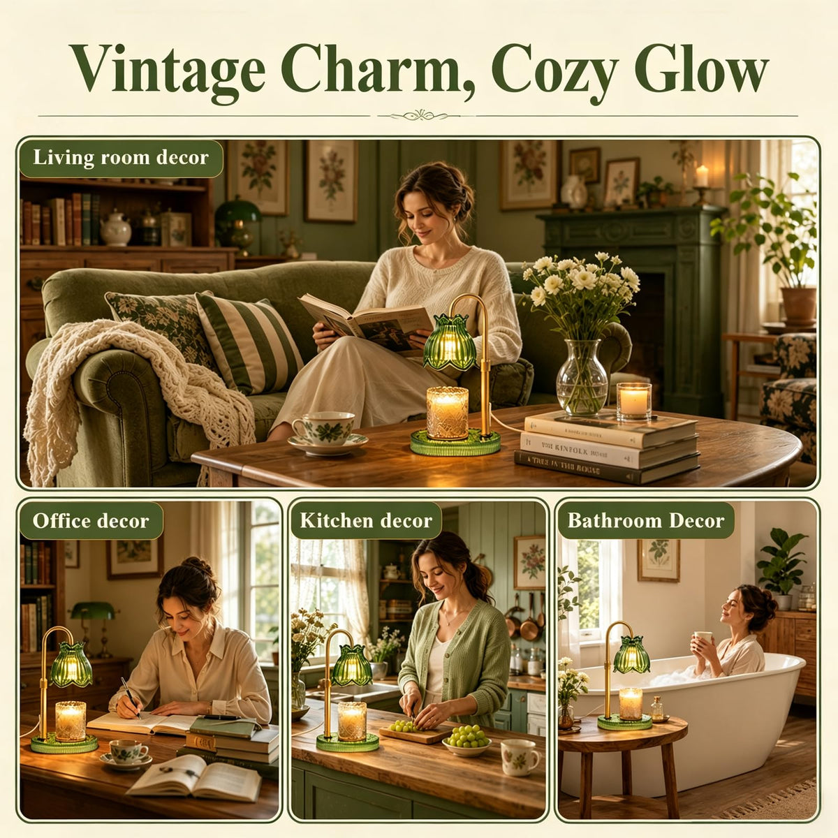 Candle Warmer Lamp with Timer Dimmer U39990