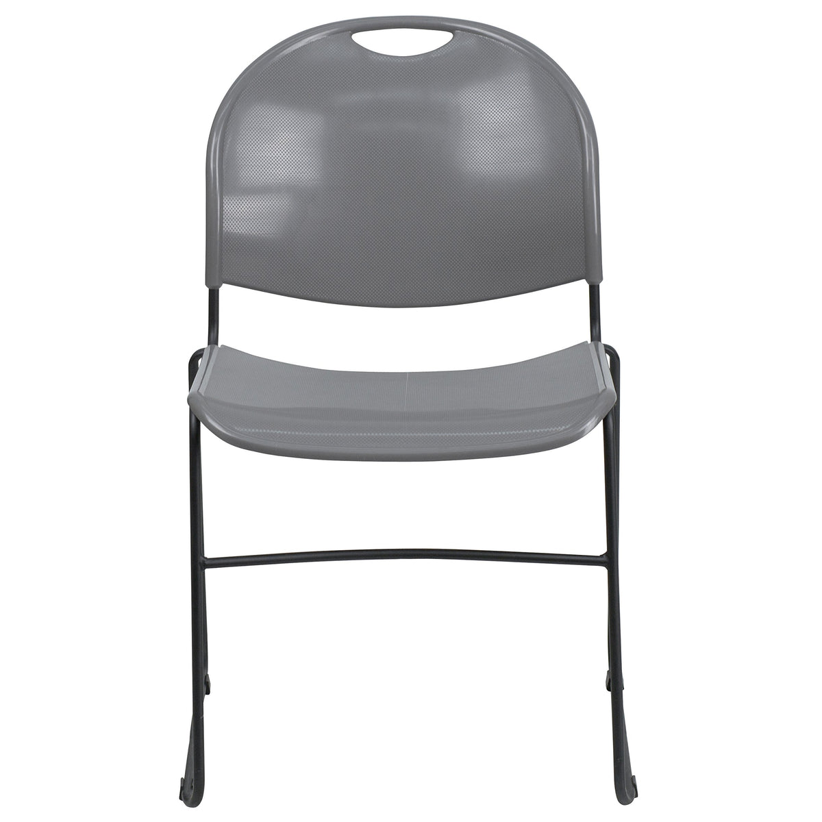 Gray 4 Pack Stack Chair with Black Frame N123