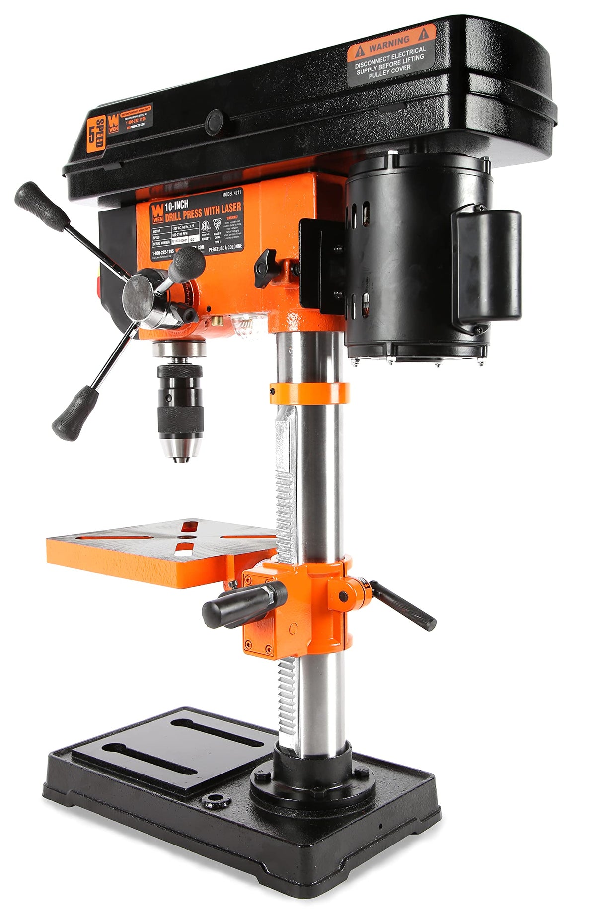 10-Inch 5-Speed Cast Iron Benchtop Drill Press D845098