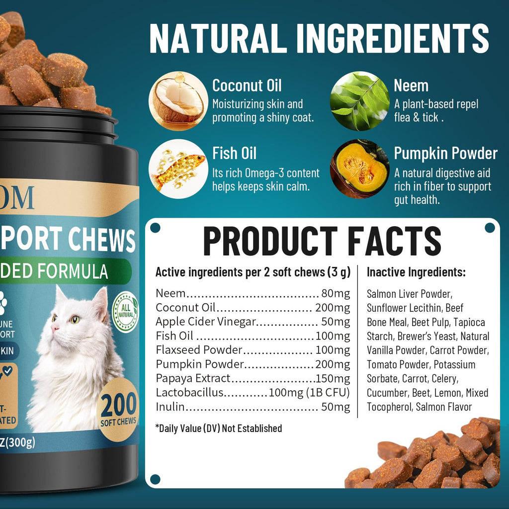 Chewable Flea and Tick Prevention for Dogs & Cats, 400 Treats G964