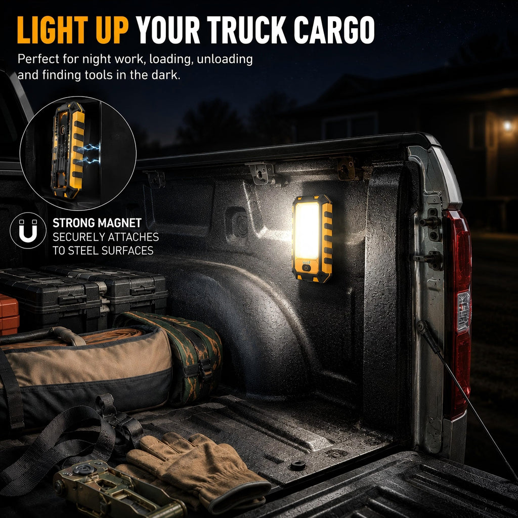 2-Pack LED Rechargeable Magnetic Work Light 1500 Lumens U216