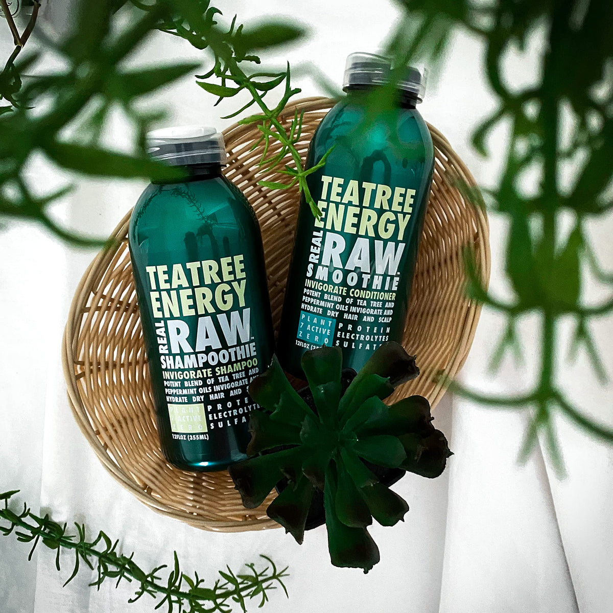 Tea Tree Shampoo & Conditioner Set Sulfate & Paraben Free P4012