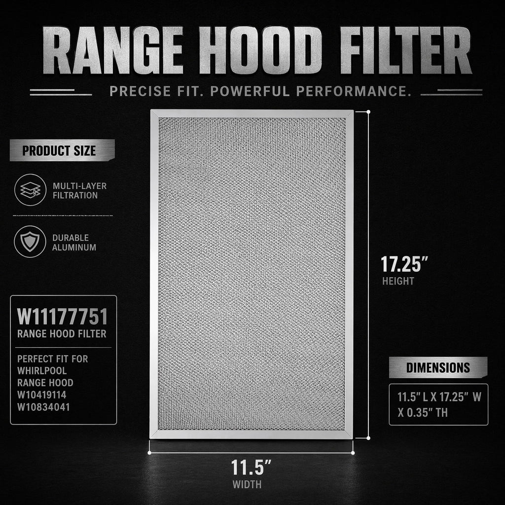Aluminum Mesh Range Hood Filter 11.5"x17.25" 2 Pack M34296