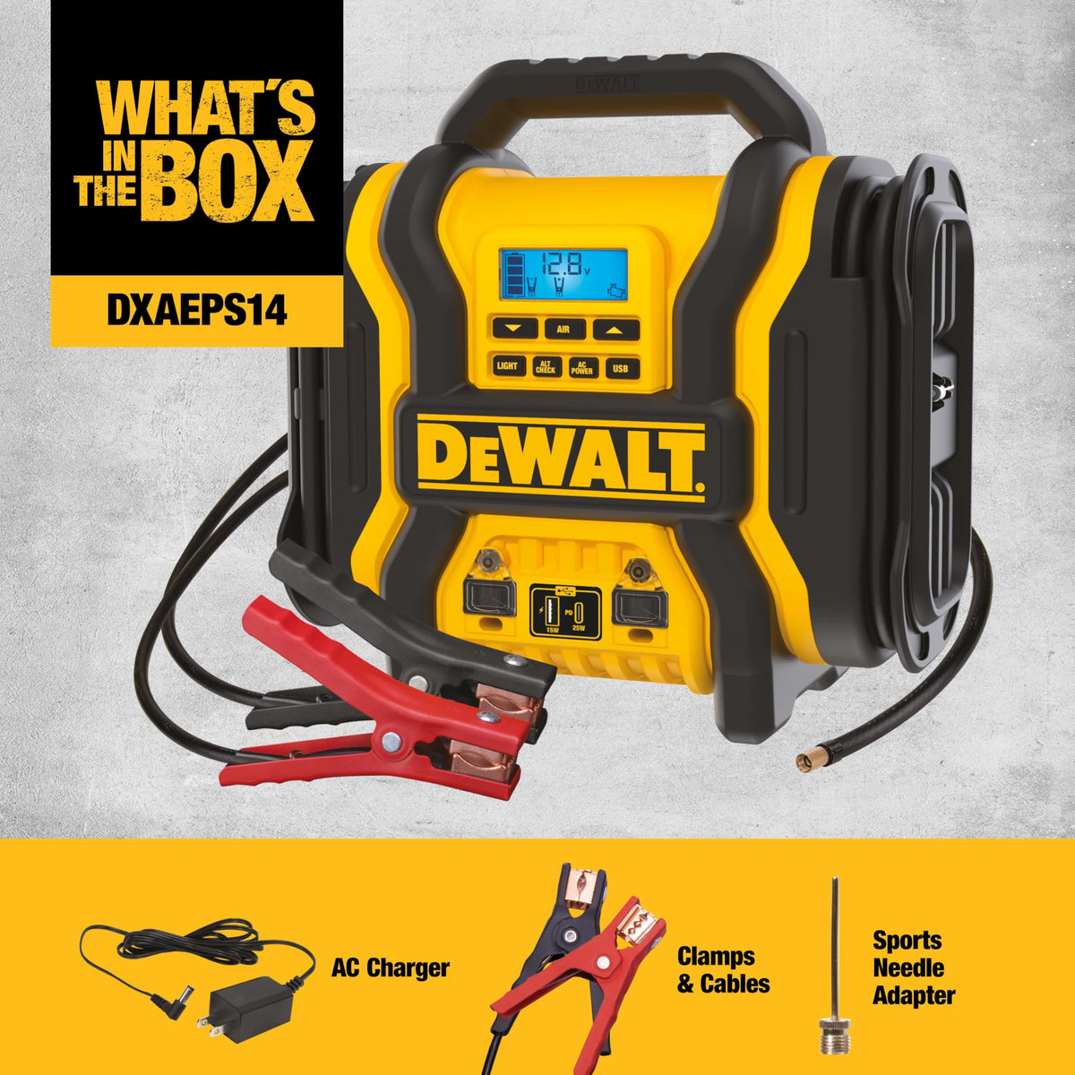 2000 Peak Amp Jump Starter with 120 PSI Air Inflator M134